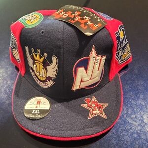 Vintage Sports Cap - Navy and Red